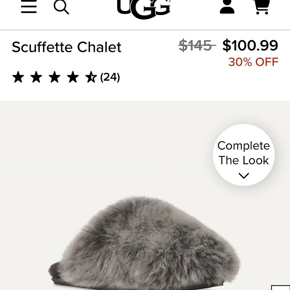 UGG Scuffette Chalet Slipper in Gray